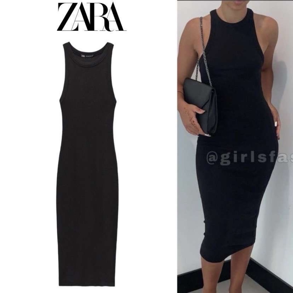ROBE CÔTELÉE "NOIR"